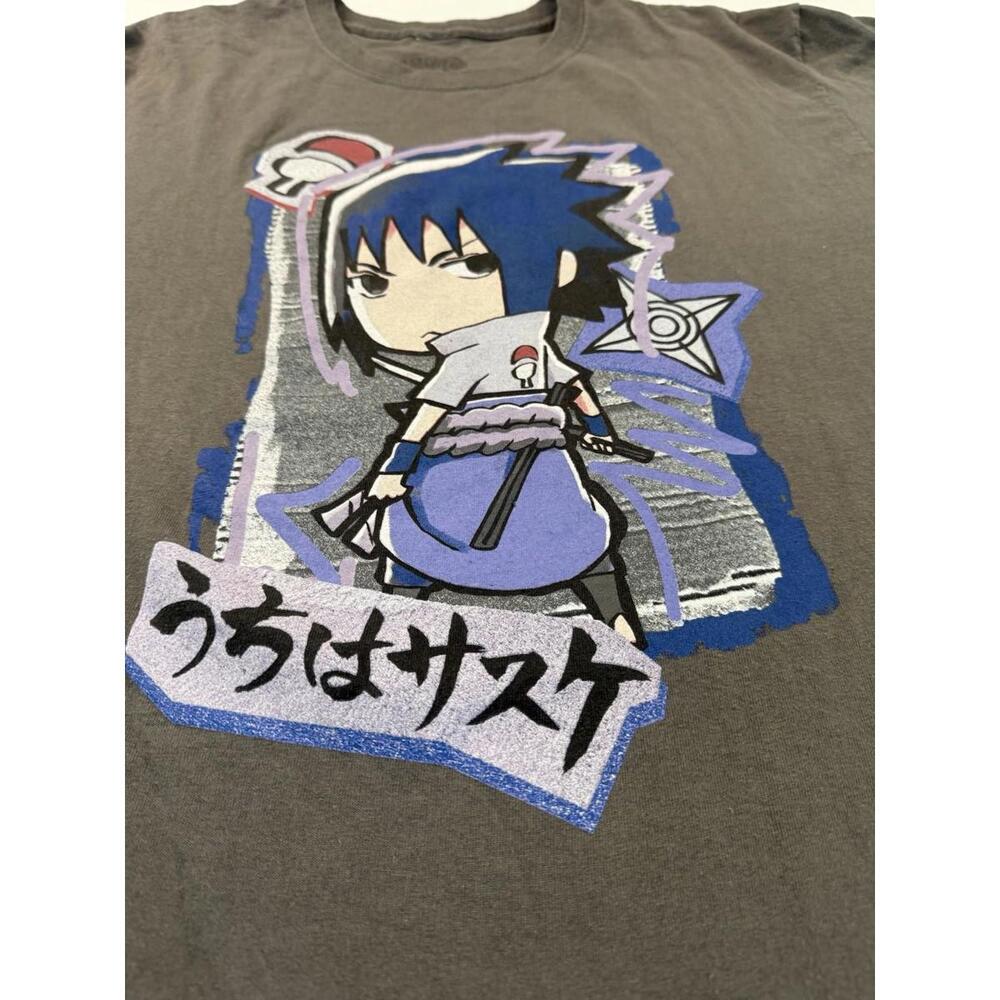 Naruto Shippuden Sasuke Uchiha graphic t-shirt Collectible anime Large